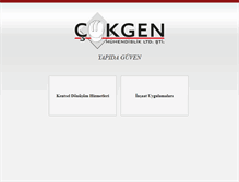 Tablet Screenshot of cokgenmuhendislik.com
